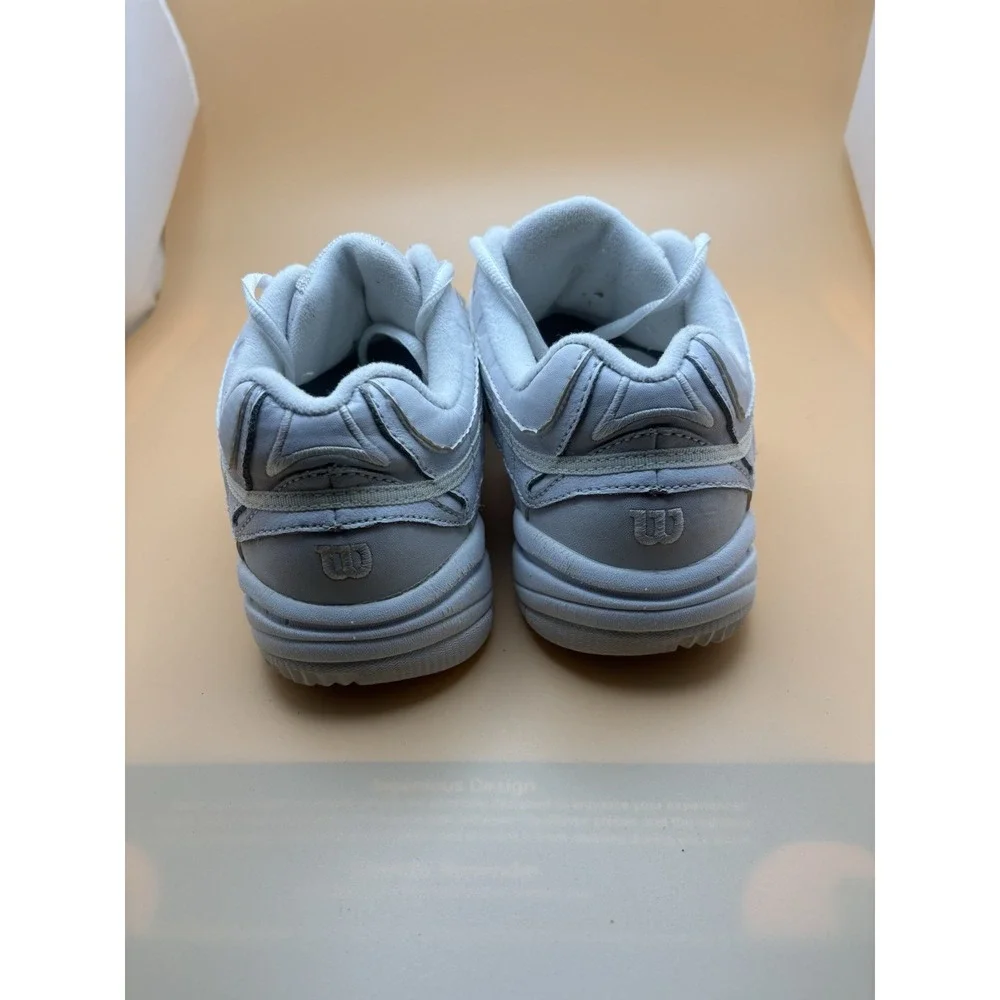 Wilson White Leather Tennis Shoes Low Top Athletic Sneakers Mens Size 7.5